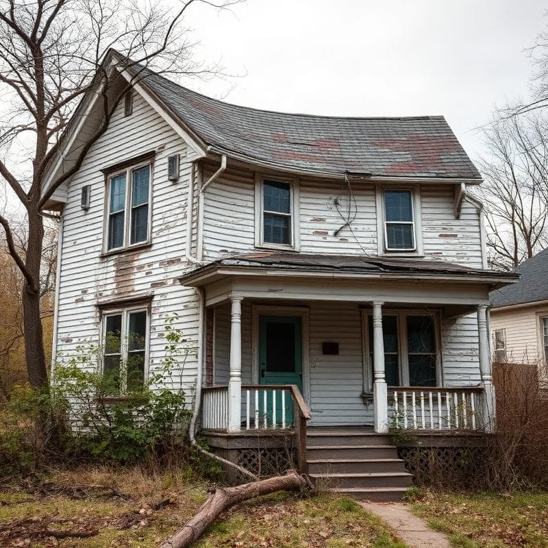 Indianapolis home before cash purchase by Indy Home Rescue